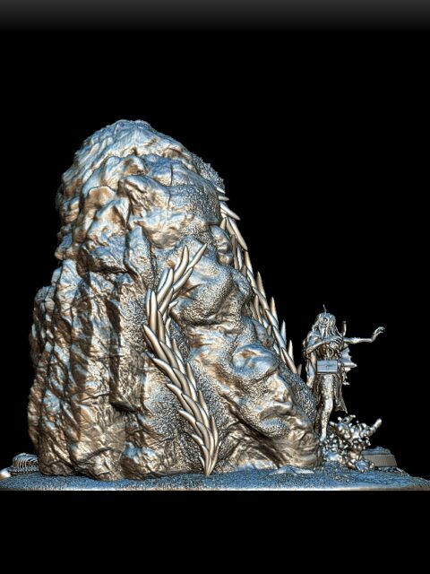 90 Sea Hag Full-Body right profile – Monstrous Menagerie Collectible Miniature