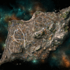 City of Masks detailed fantasy cartography wall art