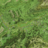 Grassy Spur topographic fantasy map with train tracks and mines