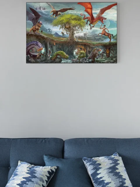 Tribute artwork celebrating iconic creatures of fantasy roleplaying