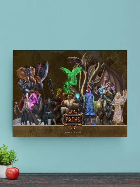 Ensemble of core character classes in fantasy setting