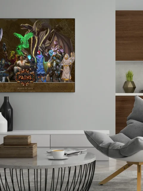 Fantasy roleplaying class reference artwork