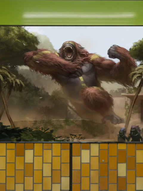 Creature-focused artwork showing raw power