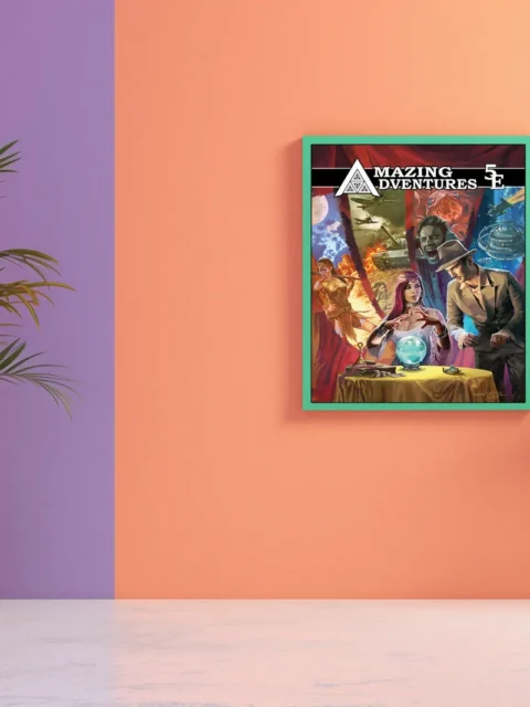 Adventure fantasy illustration inspired by pulp storytelling