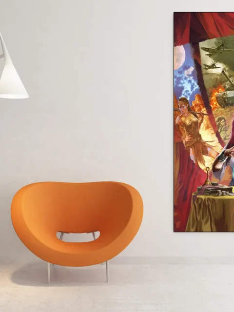 Fantasy illustration inspired by classic roleplaying adventure themes