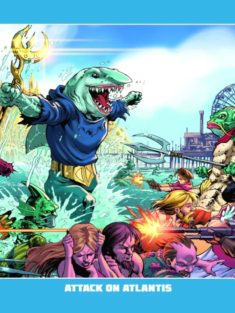 Attack On Atlantis underwater fantasy battle scene