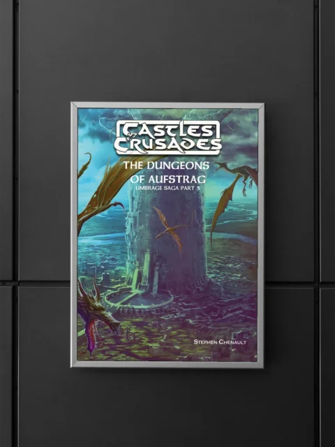 Published Castles and Crusades cover scene on canvas