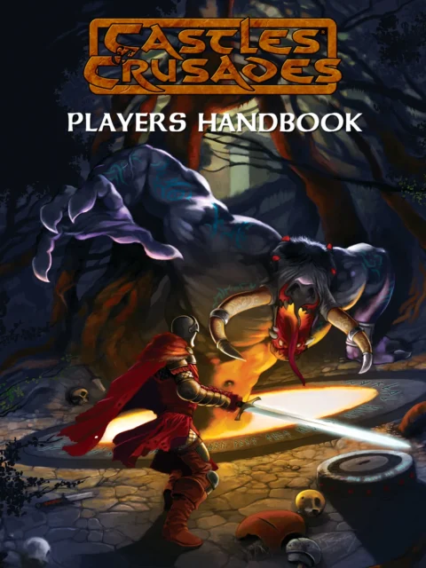 Castles and Crusades Players Handbook cover with demon