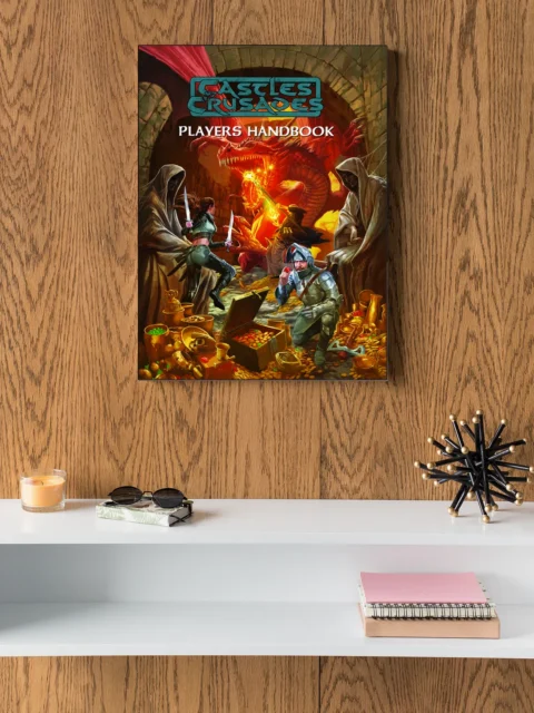 Dungeon fantasy cover art with title text visible