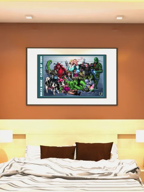 Group scene featuring humans and strange allies