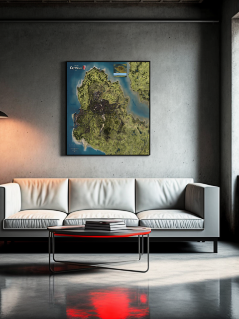 Detailed geographic features of the Critwall Region in fantasy cartography