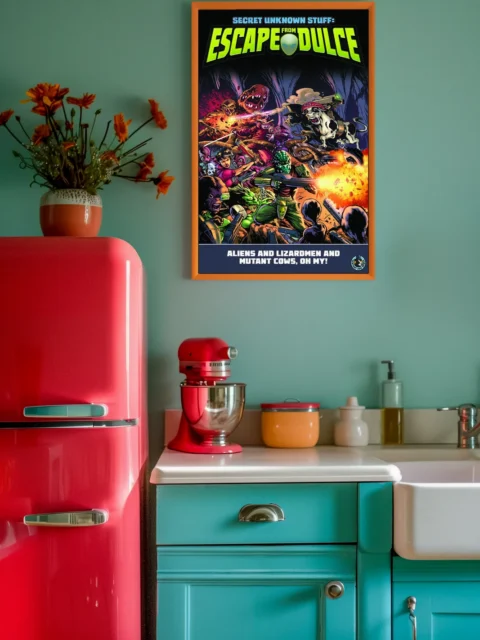 Action-packed Escape From Dulce illustration