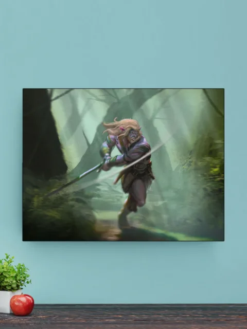Cinematic forest action scene featuring an agile elf warrior Yoast SEO Section