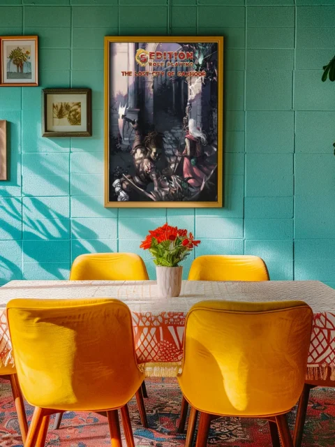 5E roleplaying cover art featuring dungeon combat