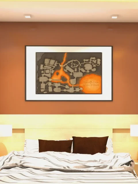 Fantasy lava lair map suited for climactic encounters