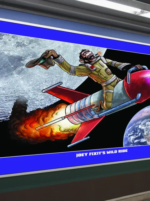 Escape From Dulce rocket stunt artwork