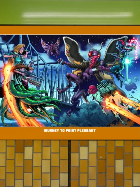 Escape From Dulce Mothman action artwork