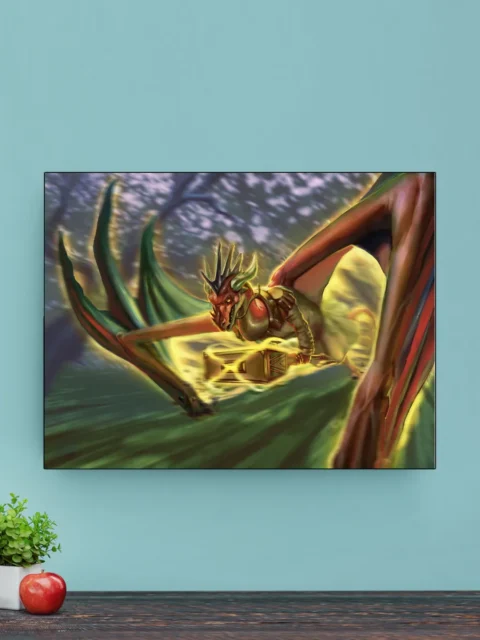 Kaodro Sieguh arcane relic flight canvas artwork in motion