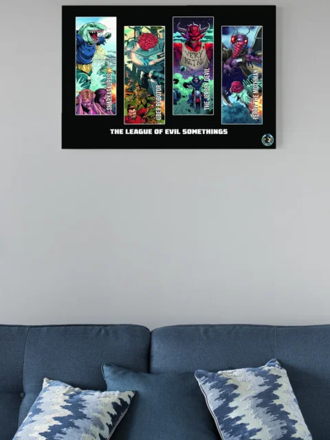 Sci-fi fantasy rogues gallery illustration