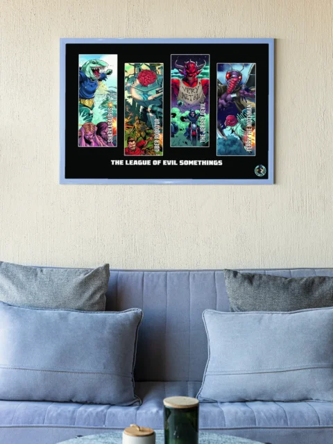 Antagonist-focused fantasy art on canvas