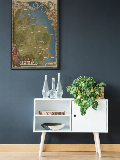 Detailed fantasy realm map showing the lands of Rasfdal