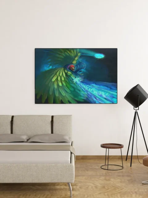 Paradisian Arcane Beam artwork magic spell in mid-flight action