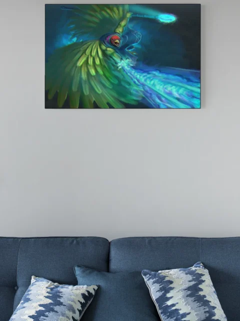 Paradisian Arcane Beam artwork magic spell with sweeping wings