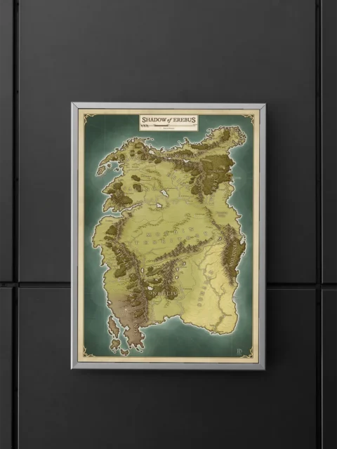 Detailed fantasy continent map designed for exploration and storytelling