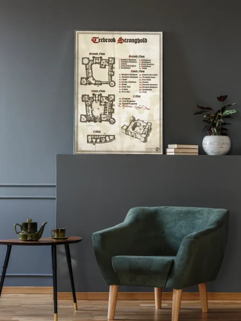 Castle battle map designed for siege and infiltration encounters