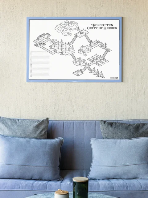 Ancient tomb dungeon map designed for tabletop encounters