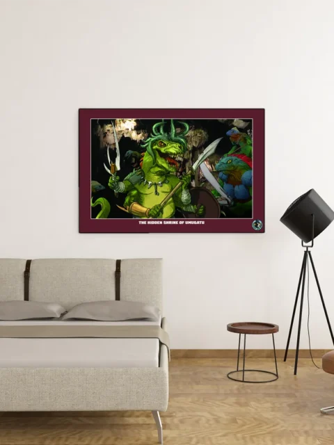 Escape From Dulce lizardfolk shrine artwork