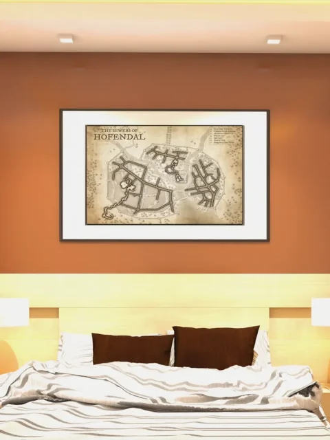 Top-down underground sewer layout for RPG play