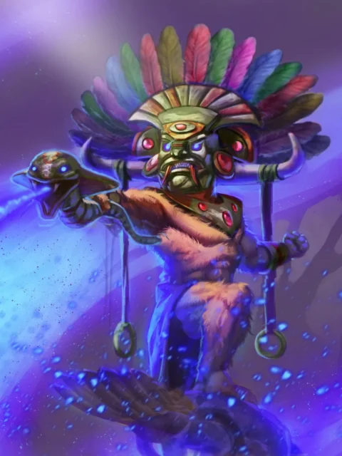 The Smunchy arcane deity artwork casting radiant energy