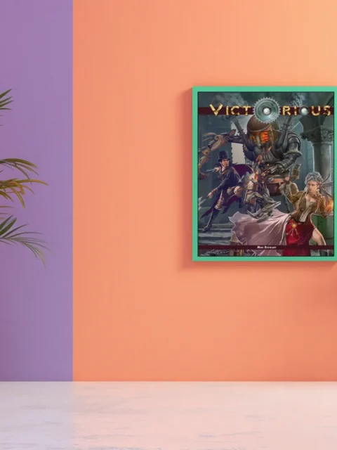 Roleplaying game cover illustration with title text