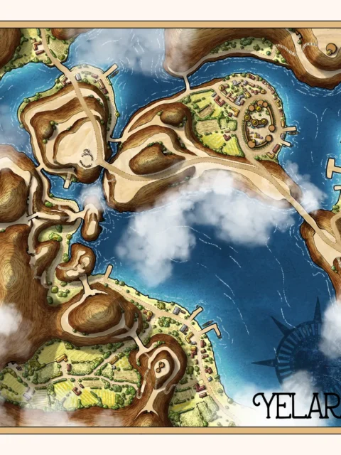 Yelaran Inlet coastal map showing bridges and waterways