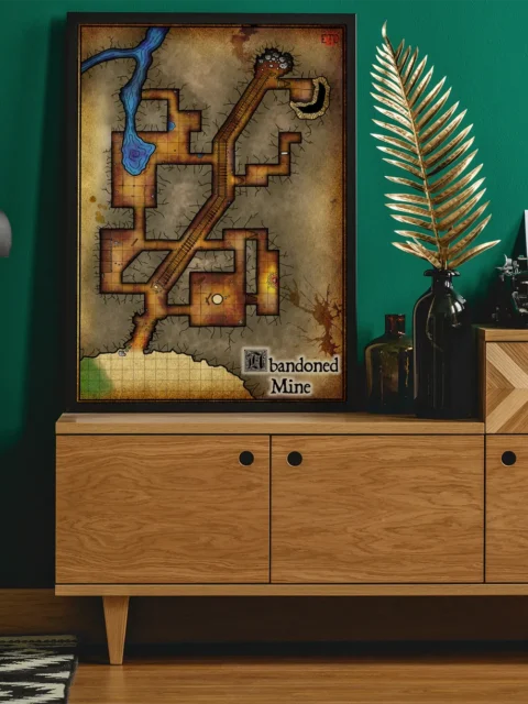 Underground tunnels with debris and chamber spaces