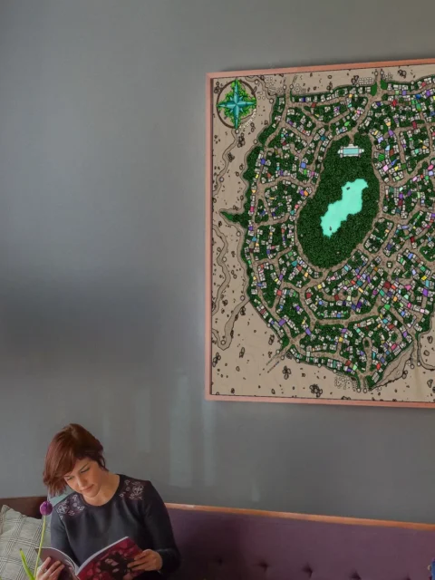 Arradyn City Map fantasy map canvas art districts