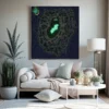 Arradyn City Map night fantasy map canvas art districts