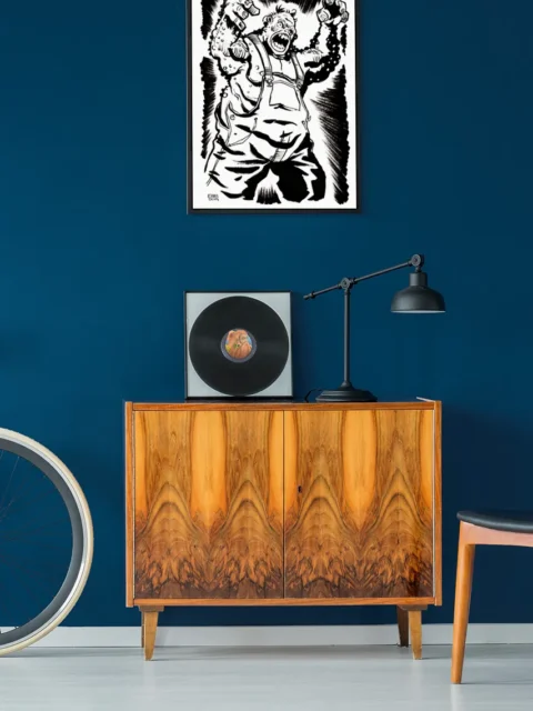 Big Erl Crater Mutant fantasy canvas artwork in stark black contrast