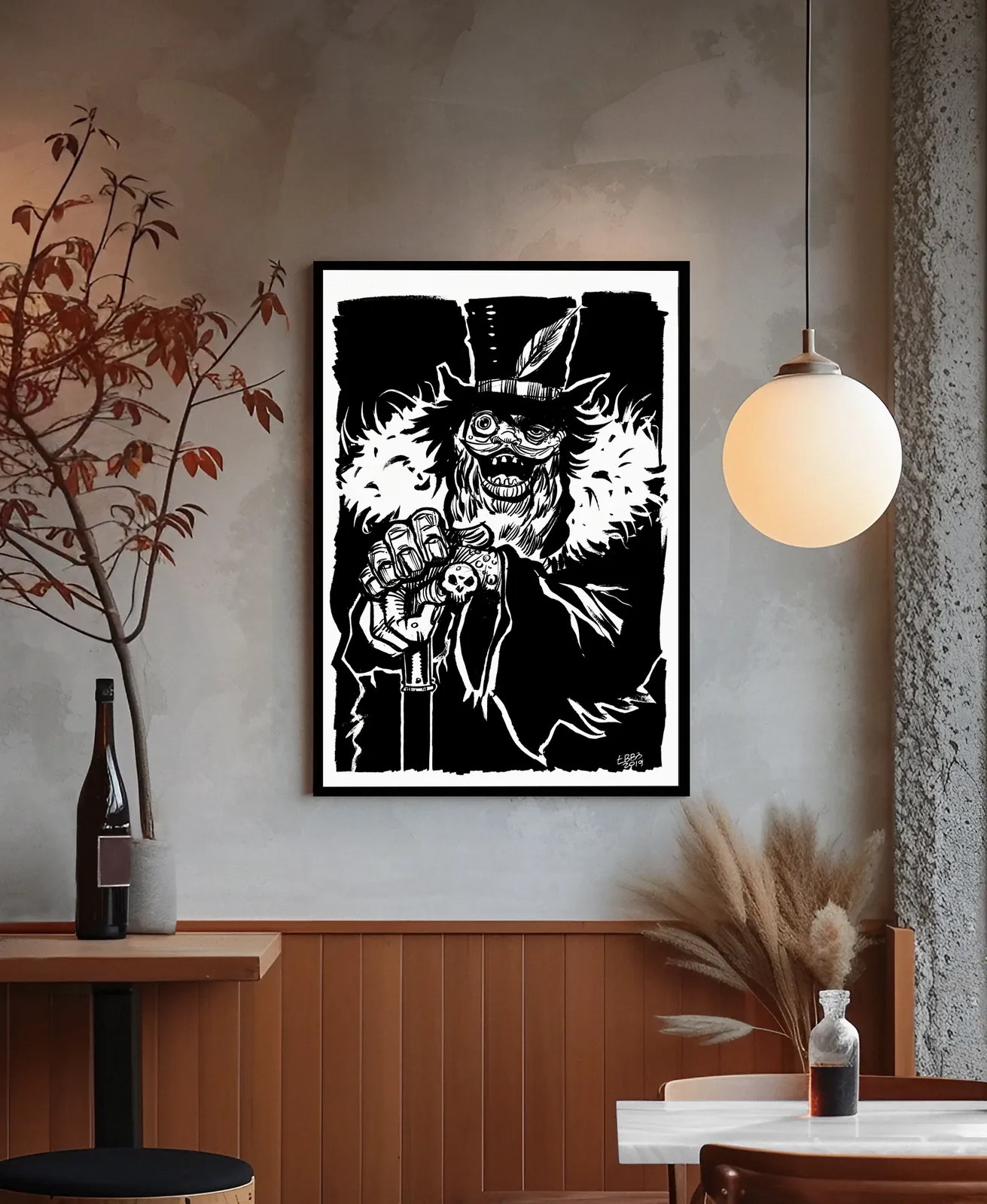 Crater Mutant Culture fantasy wall art showing a snarling survivor