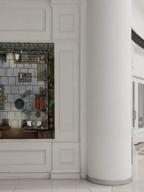 Dueling Anvils Summer Day Forge Encounter Art in daylight