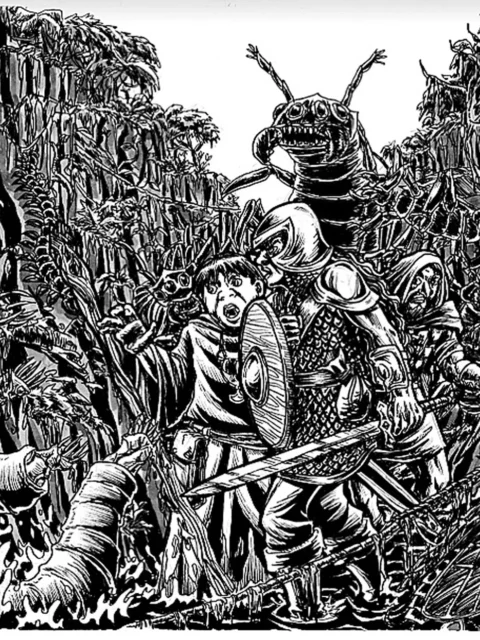 Eaten Alive fine art canvas showing explorers overwhelmed