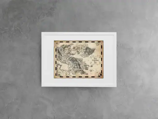 Euphoros Eastern Sea Fantasy Map Canvas - Deven Rue Art