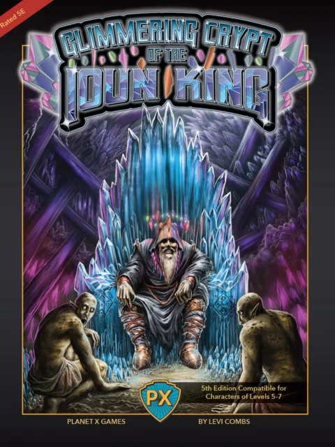 Glimmering Crypt Ioun King Cover canvas wall art with crystal throne