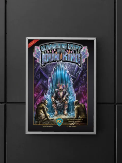 Glimmering Crypt Ioun King Cover canvas wall art glowing with arcane light