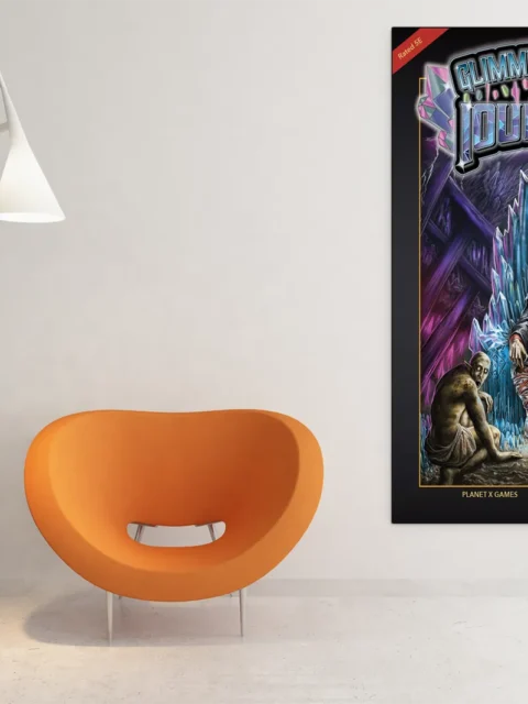 Crystal ruler seated before jagged spires