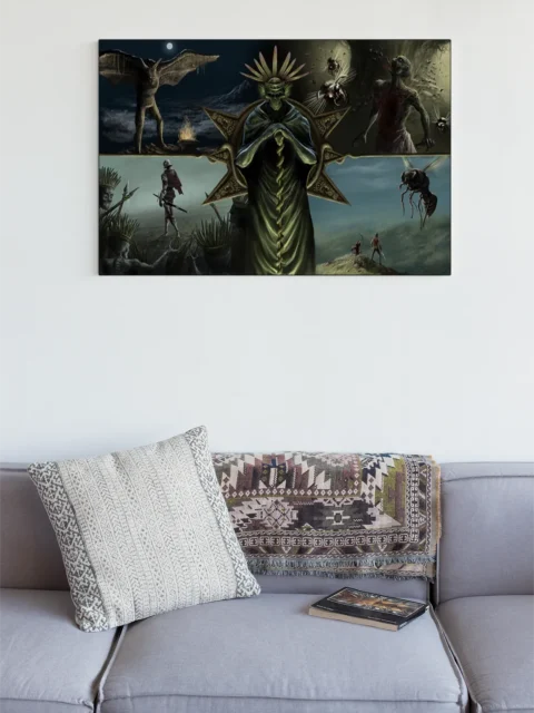 Undead figure crowned with spines and jewels