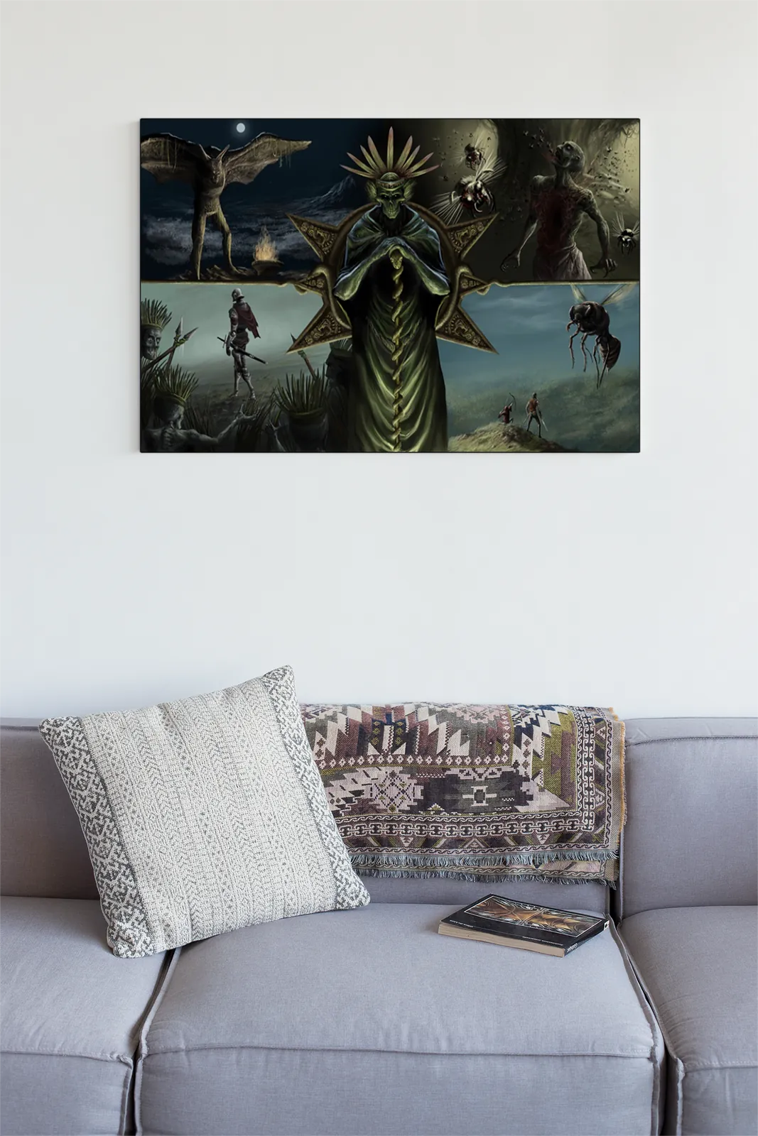 Undead figure crowned with spines and jewels