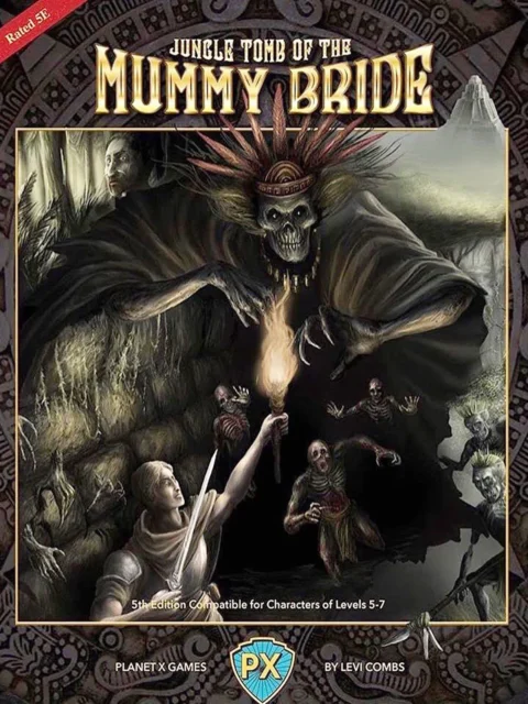 Jungle Tomb of the Mummy Bride depicting an undead queen rising