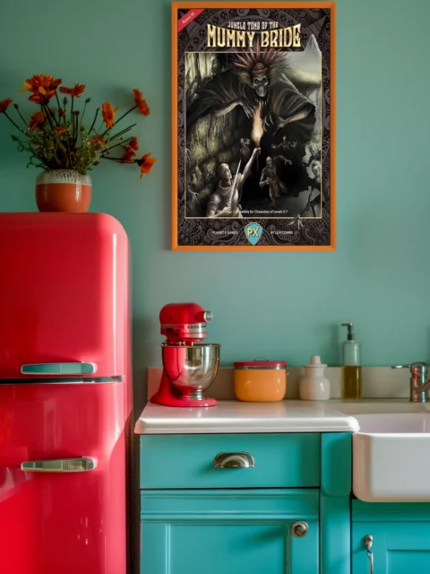 Jungle Tomb of the Mummy Bride showing torchlight against ancient ruins